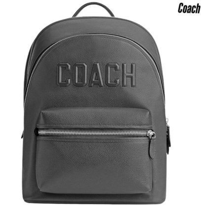 COACH Men’s Charter Backpack Graphic, Charcoal color