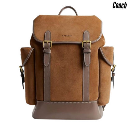 COACH Men’s Hitch Backpack with Signature | Charcoal color, One Size Backpack