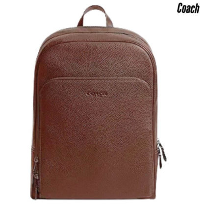 Coach Men’s Gotham Backpack in Pebble Leather | Maple Color | One Size Backpack