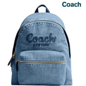 Coach Women's Cargo Backpack in Leather and Denim